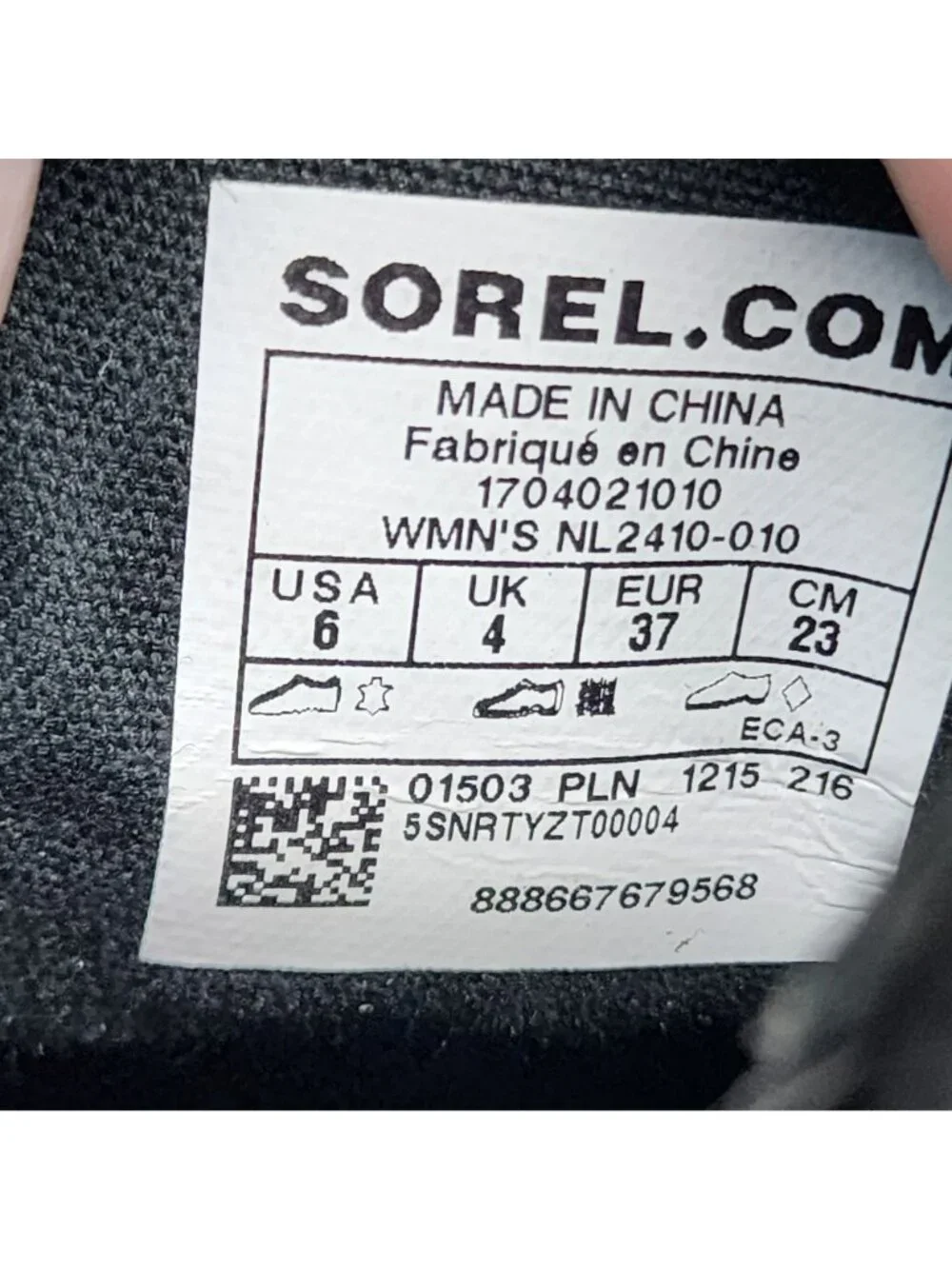 Sorel Shoes Womens Size 6 Out N About Black Leather Chelsea Duck Boots *Read*